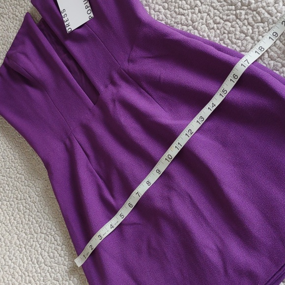 NWT Dress The Population Size Small Chloe Violet Strapless Mini Dress - Picture 8 of 16